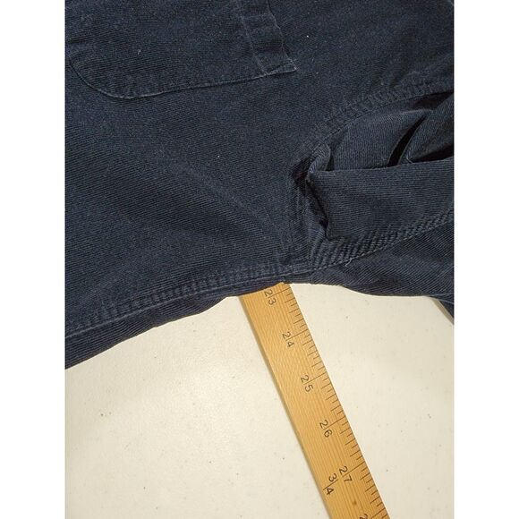 Andrew Fezza Men's Navy Blue Corduroy Long Sleeve Button Down Shirt - Large - Picture 5 of 6